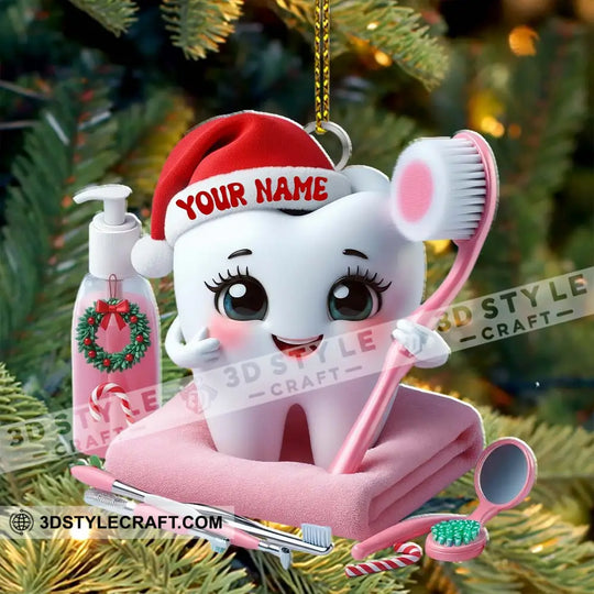 Christmas Dentist, Home Decor, Christmas Ornament, Personalized Ornament style option 4