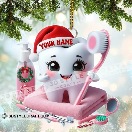 Christmas Dentist, Home Decor, Christmas Ornament, Personalized Ornament style option 2