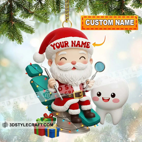 Christmas Dentist, Home Decor, Christmas Ornament, Personalized Ornament style option 1