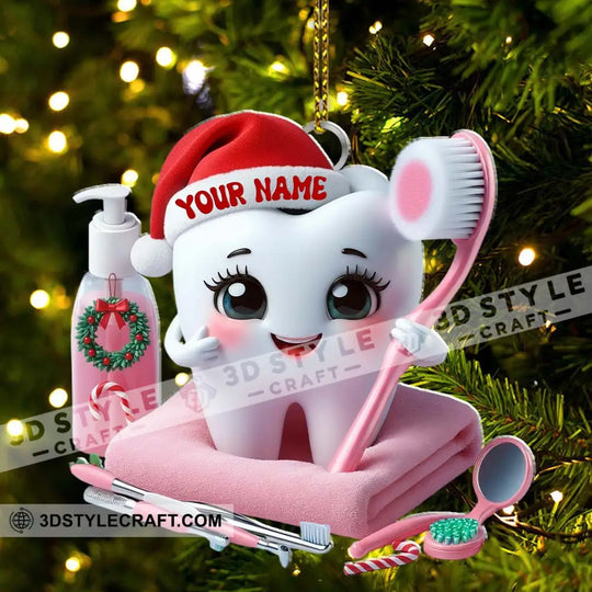 Christmas Dentist, Home Decor, Christmas Ornament, Personalized Ornament style option 3