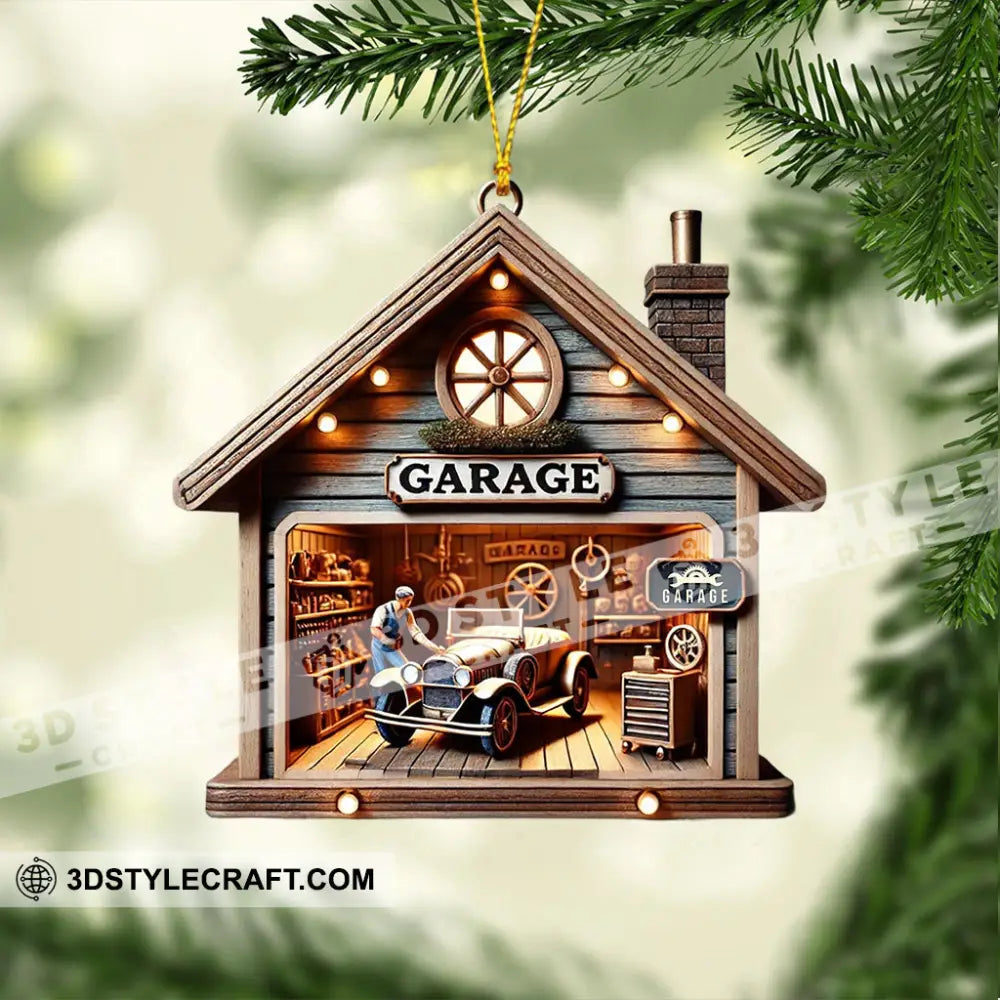 Christmas Garage Home Decor Ornament Personalized