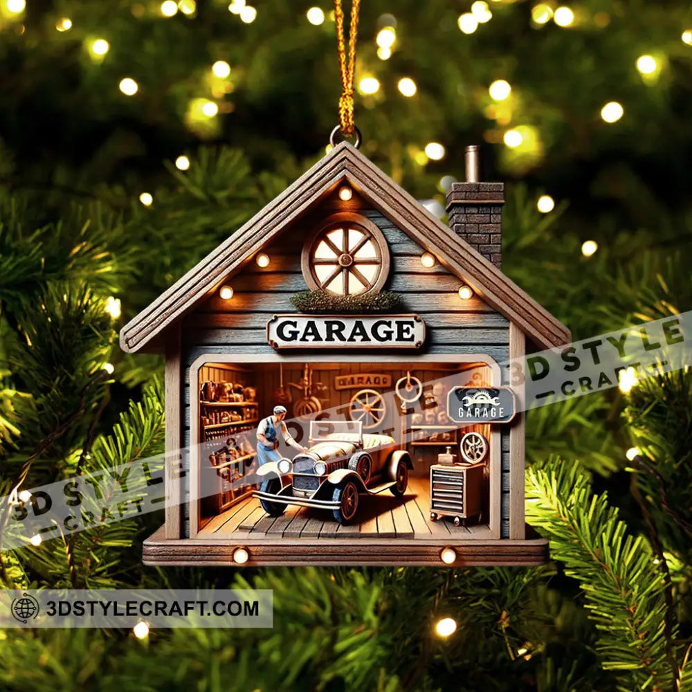 Christmas Garage Home Decor Ornament Personalized