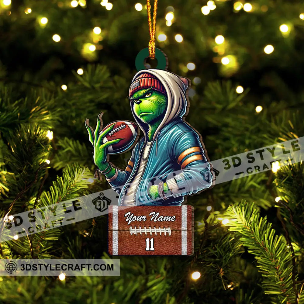 Christmas Gift Custom Ornament Name Stink Rugby 3.54’’ / 1