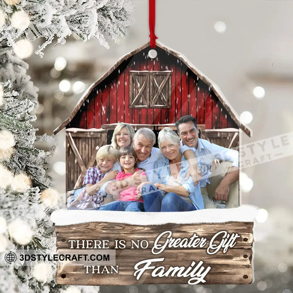 Christmas Gift Custom Photo And Quote - Personalized Acrylic Ornament For Family