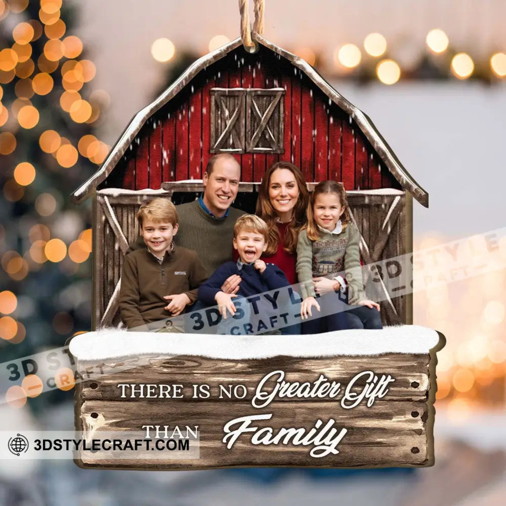 Christmas Gift Custom Photo And Quote - Personalized Shaped Wooden Ornament For Family