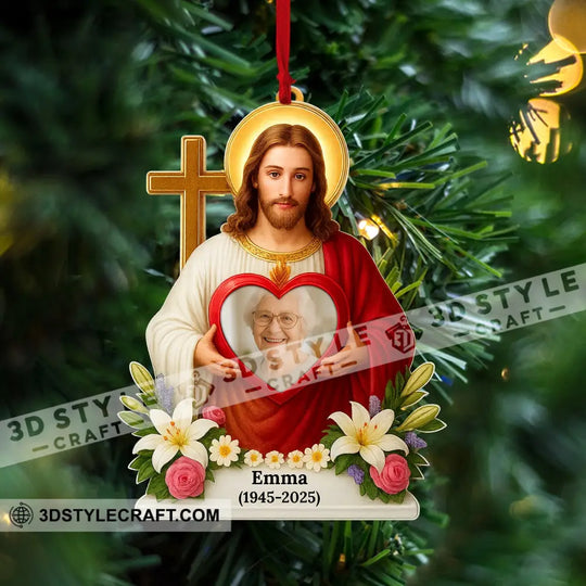 Christmas Jesus, Home Decor, Christmas Ornament, Personalized Ornament style option 4