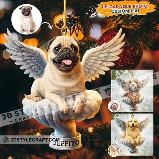 Christmas Jesus, Pet Wings, Home Decor, Christmas Ornament, Personalized Ornament style option 1