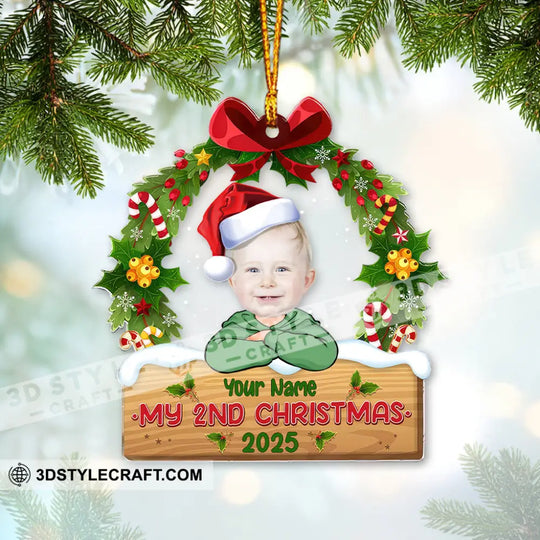 Christmas Kid Home Decor, Christmas Ornament, Personalized Ornament style option 4