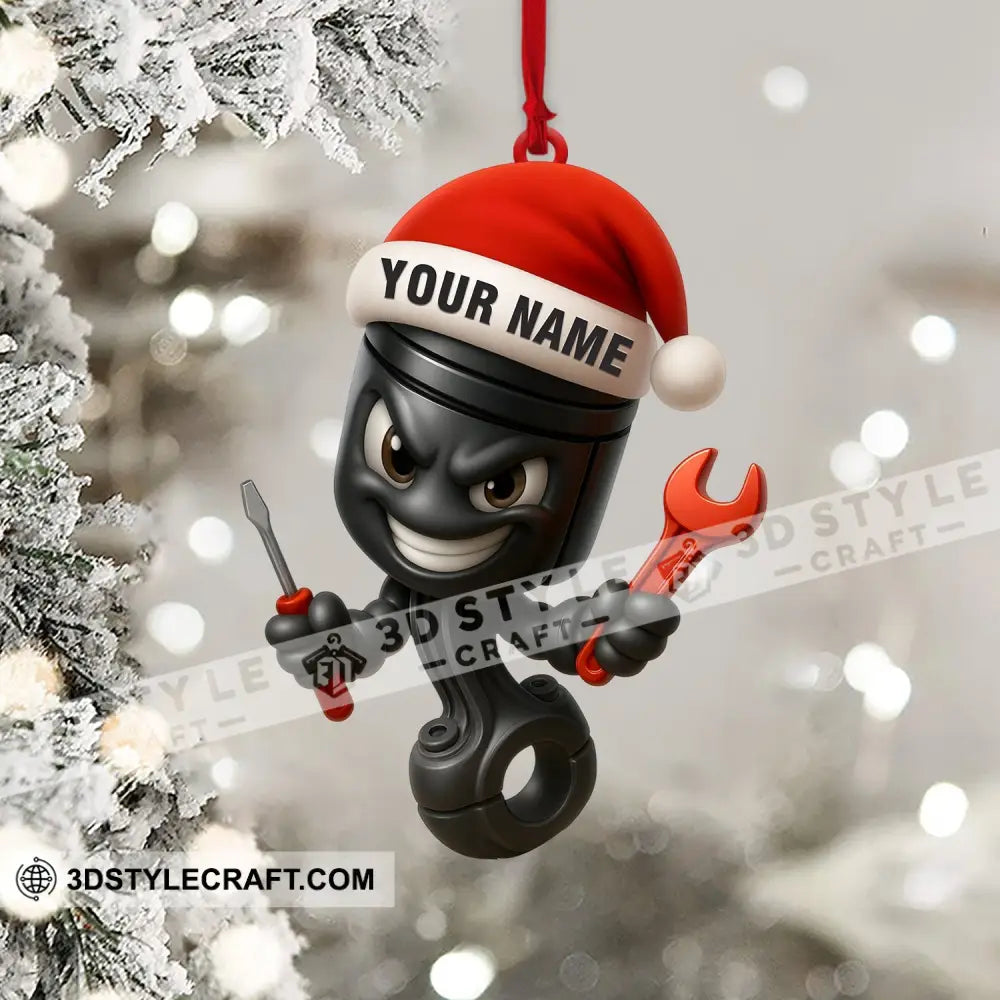 Christmas Mechanic Home Decor Christmas Ornament Personalized Ornament Ornament