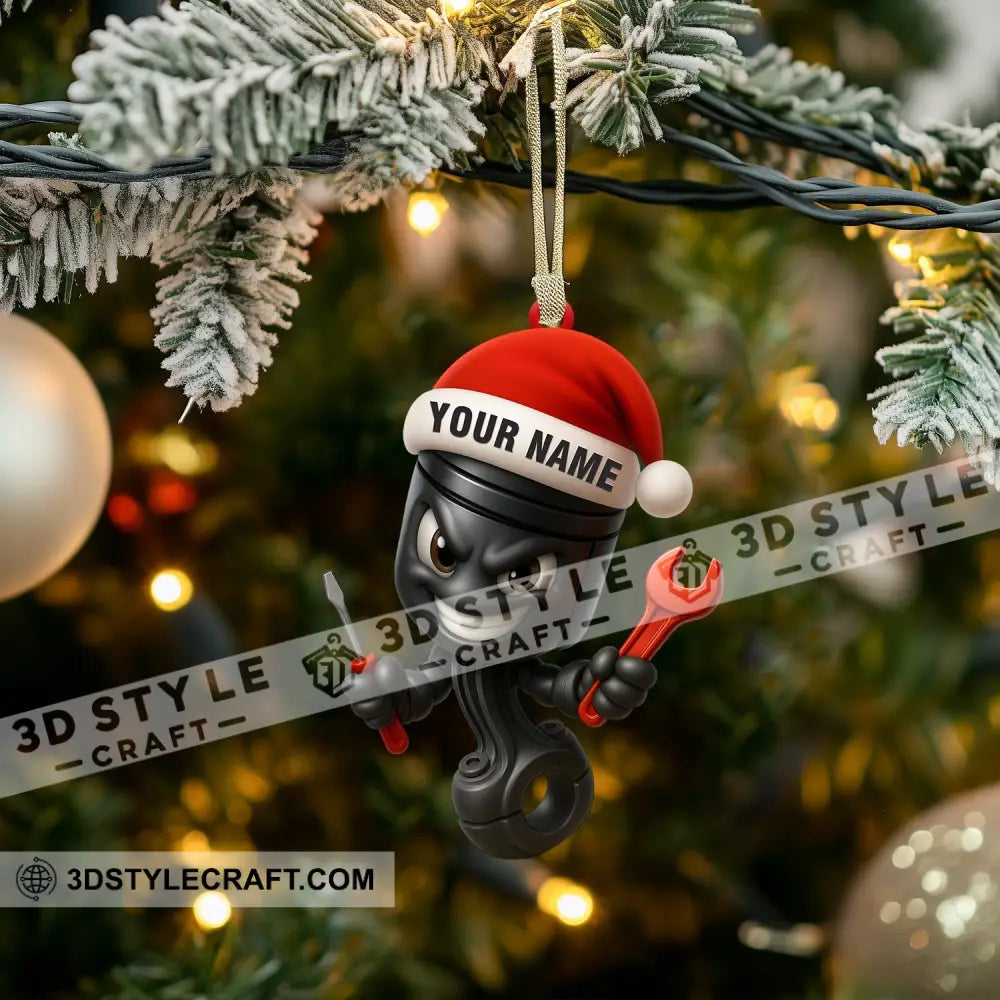 Christmas Mechanic Home Decor Christmas Ornament Personalized Ornament Ornament