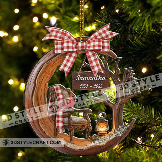 Christmas Memorial Home Decor, Christmas Ornament, Personalized Ornament style option 3