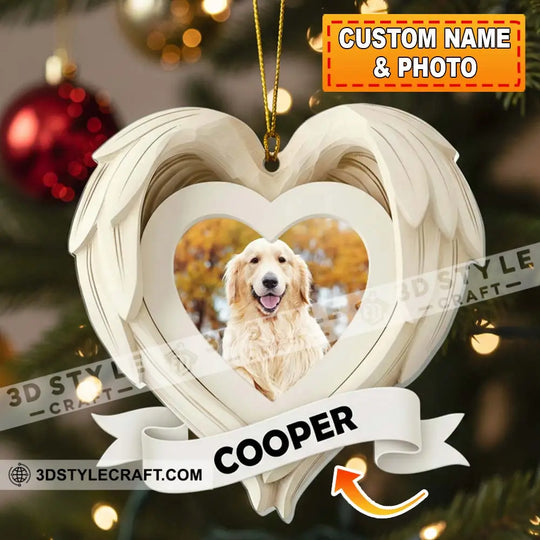 Christmas Memorial Pet Home Decor, Christmas Ornament, Personalized Ornament style option 1
