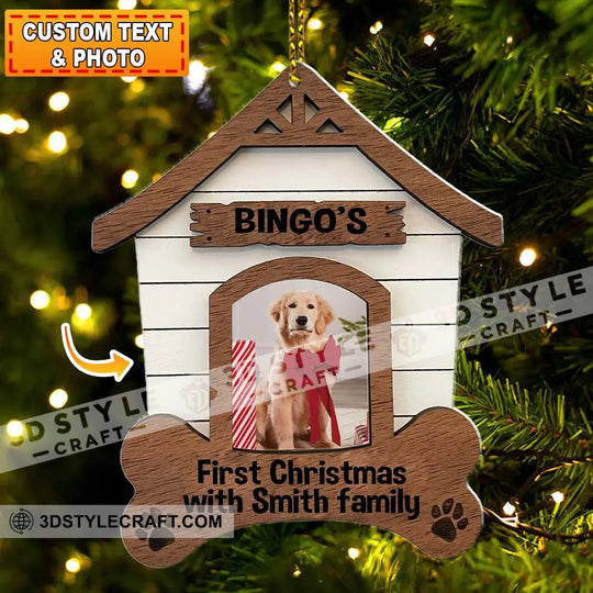 Christmas Pet Home Decor, Christmas Ornament, Personalized Ornament style option 1