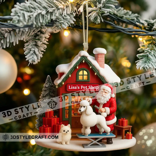 Christmas Pet Shop, Home Decor, Christmas Ornament, Personalized Ornament style option 3
