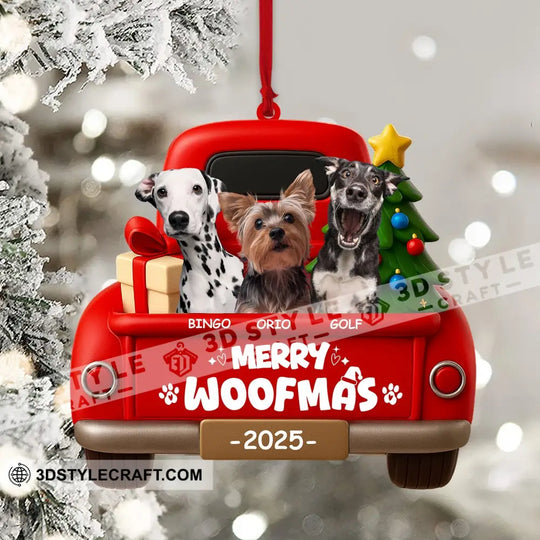 Christmas Pets On Car, Home Decor, Christmas Ornament, Personalized Ornament style option 4