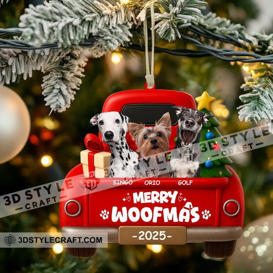 Christmas Pets On Car, Home Decor, Christmas Ornament, Personalized Ornament style option 3