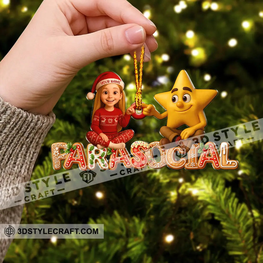 Christmas Photo And Name Home Decor Christmas Ornament Personalized Ornament Ornament