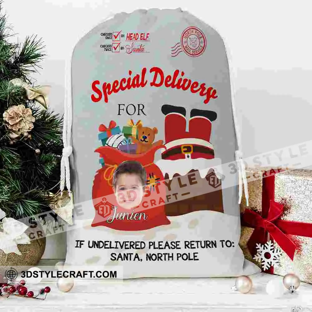 Christmas Santa Bag Personalized String