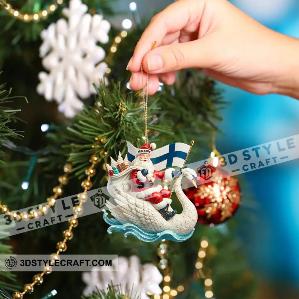 Christmas Santa Coming Home Decor Christmas Ornament Personalized Ornament Ornament