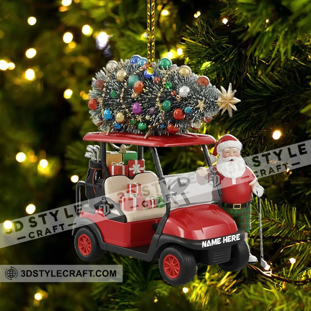 Christmas Santa Coming Home Decor Christmas Ornament Personalized Ornament Ornament