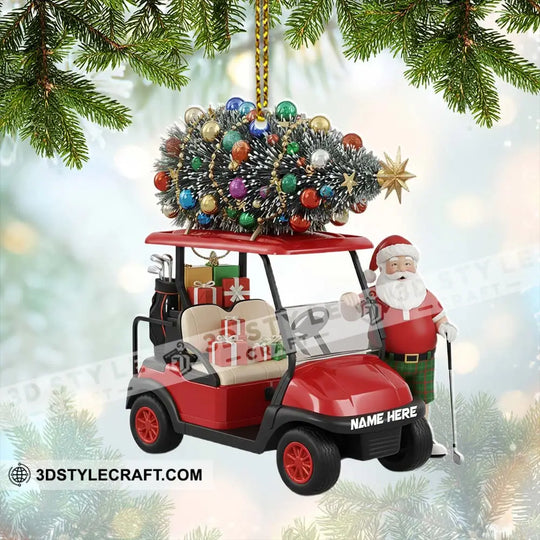 Christmas Santa Coming Home Decor, Christmas Ornament, Personalized Ornament style option 2