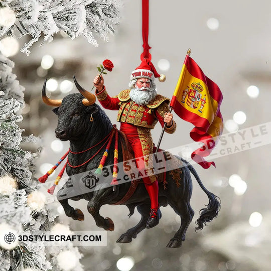 Christmas Spain, Home Decor, Christmas Ornament, Personalized Ornament style option 4