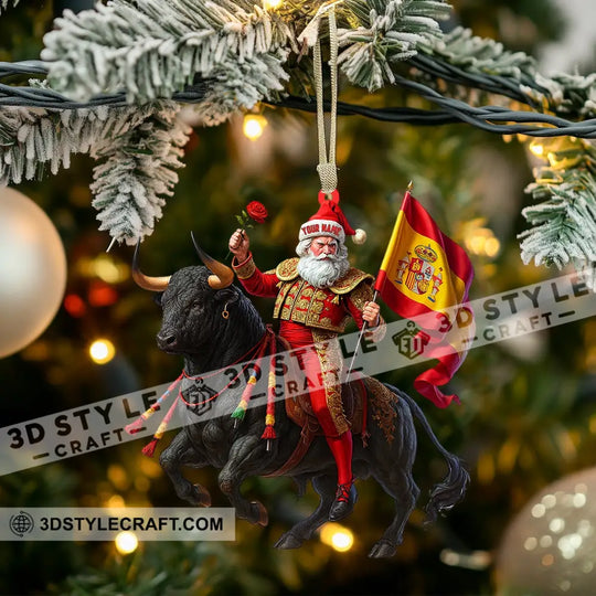 Christmas Spain, Home Decor, Christmas Ornament, Personalized Ornament style option 3