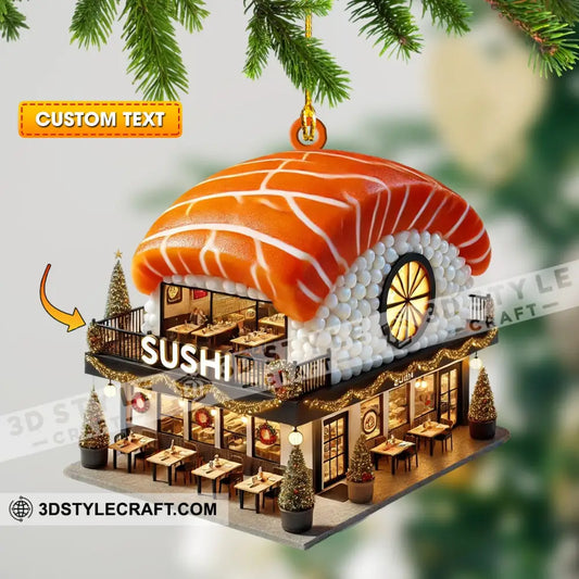 Christmas Sushi Home Decor Ornament Personalized