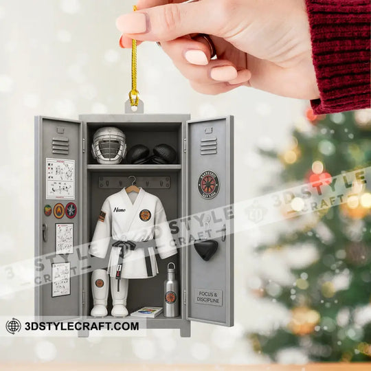 Christmas Taekwondo Corner, Home Decor, Christmas Ornament, Personalized Ornament style option 2