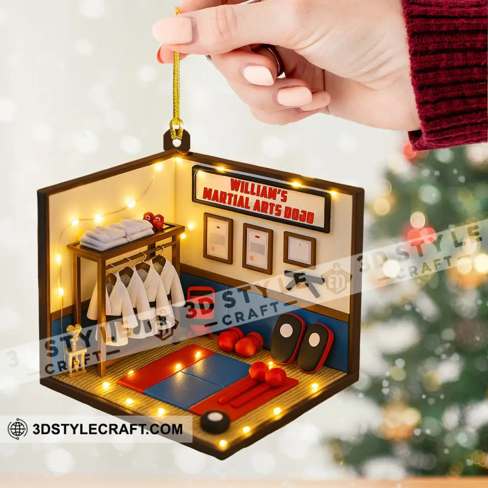 Christmas Taekwondo Corner Home Decor Christmas Ornament Personalized Ornament Ornament