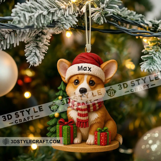 Christmas Tree And Pet, Home Decor, Christmas Ornament, Personalized Ornament style option 4
