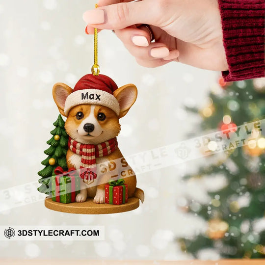 Christmas Tree And Pet, Home Decor, Christmas Ornament, Personalized Ornament style option 3