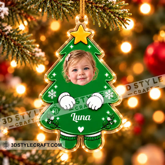 Christmas Tree Baby Home Decor, Christmas Ornament, Personalized Ornament style option 4