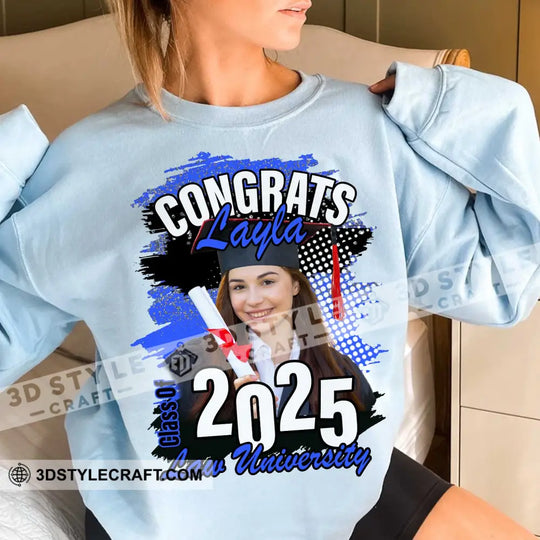 Congrats Graduation - Personalized T-Shirt style option 3