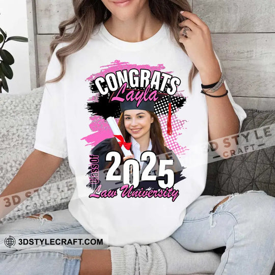 Congrats Graduation - Personalized T-Shirt style option 4