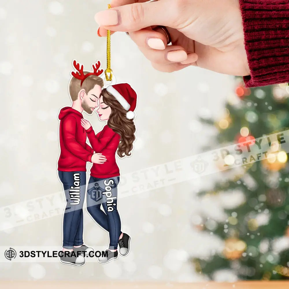 Couple Ornament - Custom Appearance Personalized Acrylic Gift For Christmas Couplegift Family