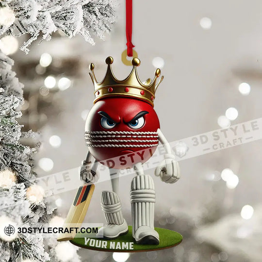 Cricket Ball, Home Decor, Christmas Ornament, Personalized Ornament style option 4