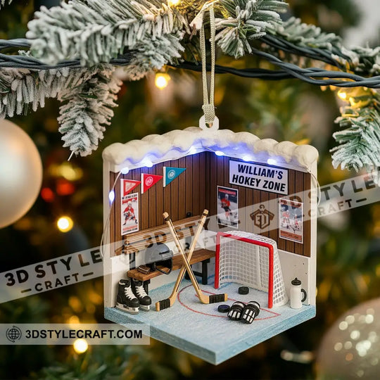 Cricket Player Corner, Home Decor, Christmas Ornament, Personalized Ornament style option 3