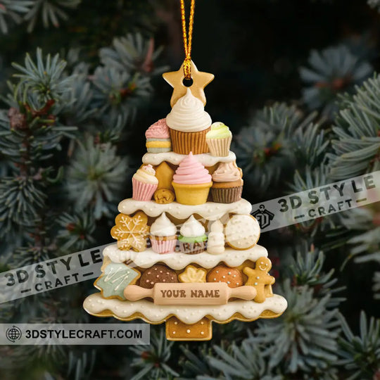 Cup Cake Tree, Home Decor, Christmas Ornament, Personalized Ornament style option 3