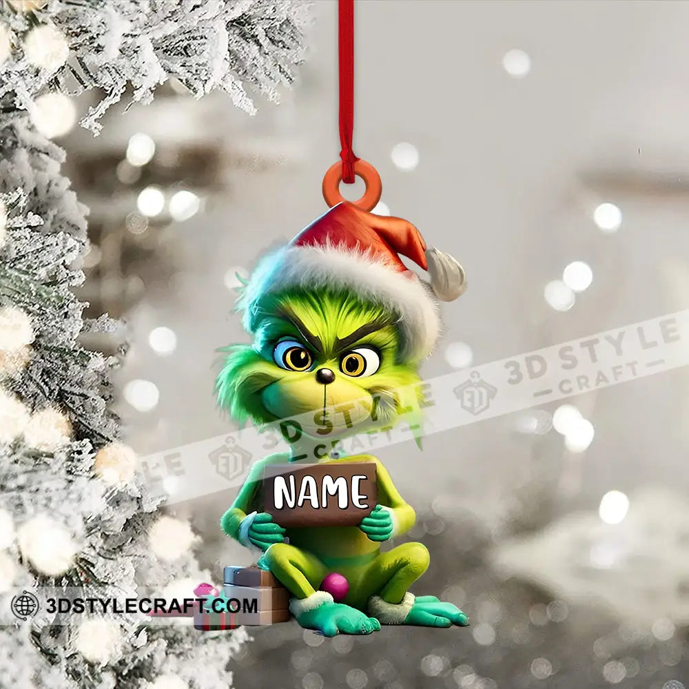 Custom Funny Elf Ornament Personalized