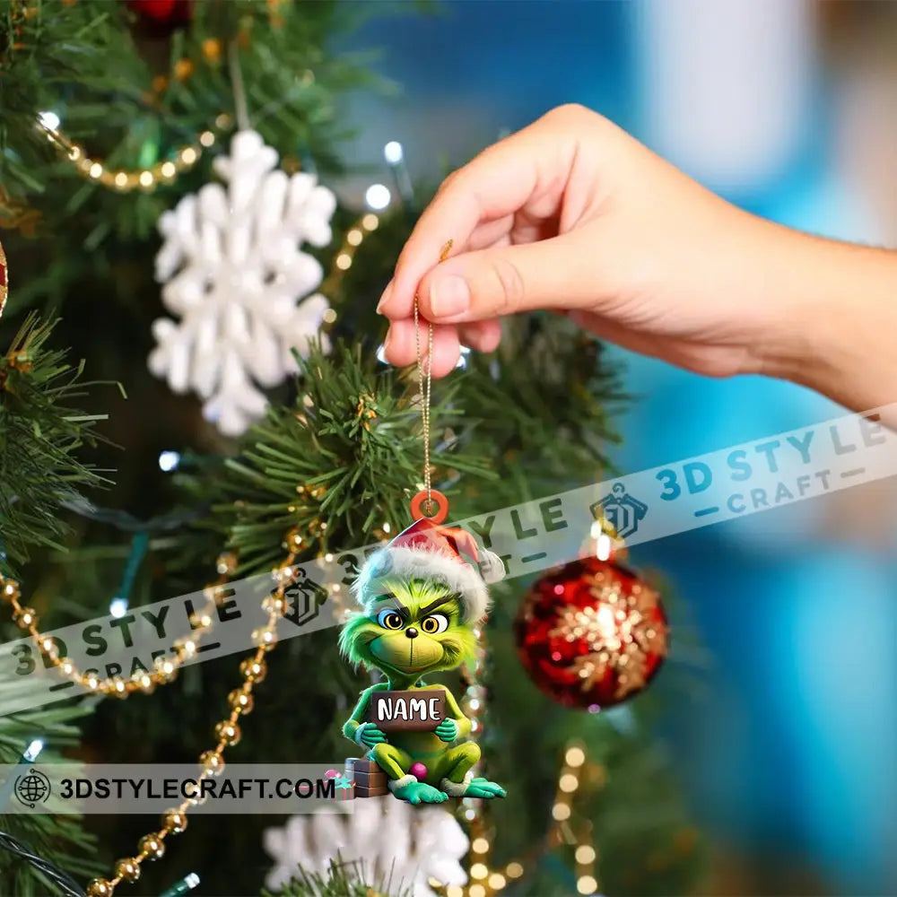 Custom Funny Elf Ornament Personalized