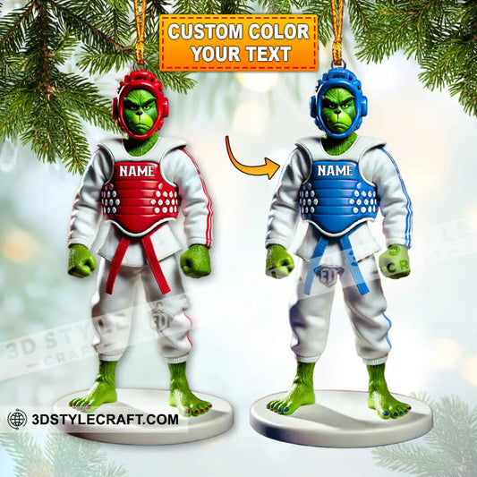 Custom Karate Elf Ornament Personalized 3.54’’ / 1