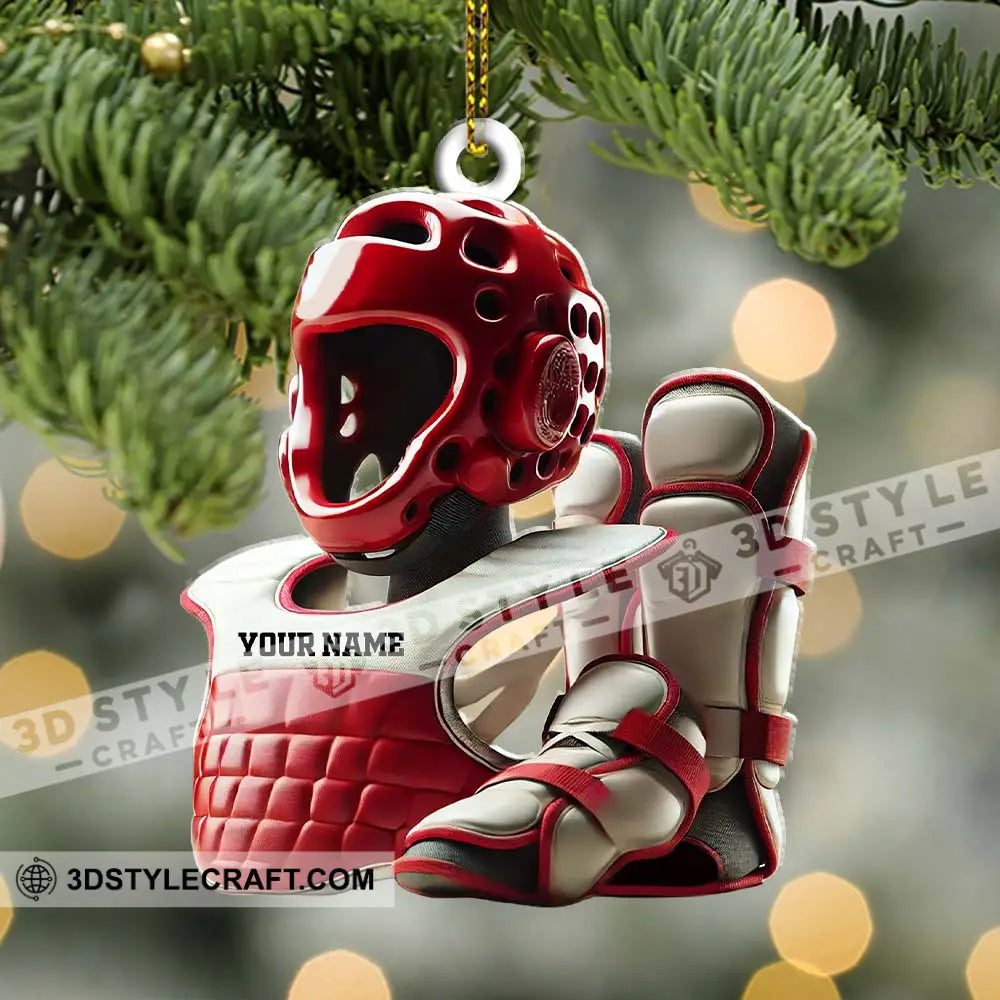 Custom Karate Lover Ornament Personalized