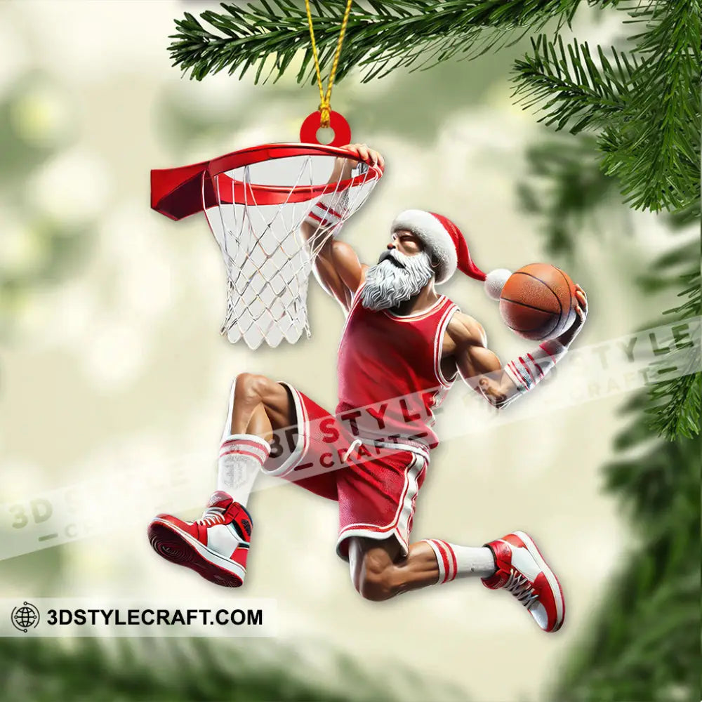 Custom Name And Number Basketball Ornament Christmas Gift For Lover 3.54’’ / 1