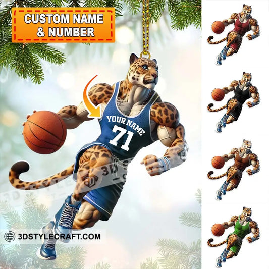 Custom Name And Number Basketball Ornament Lover Christmas Gift