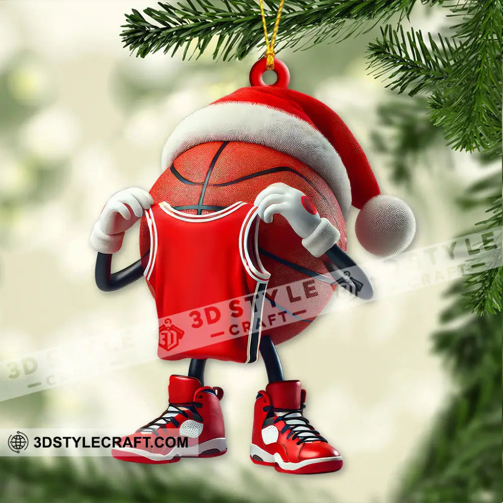 Custom Name And Number Basketball Ornament Lover Christmas Gift 3.54’’ / 1