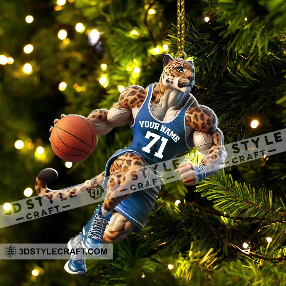 Custom Name And Number Basketball Ornament Lover Christmas Gift