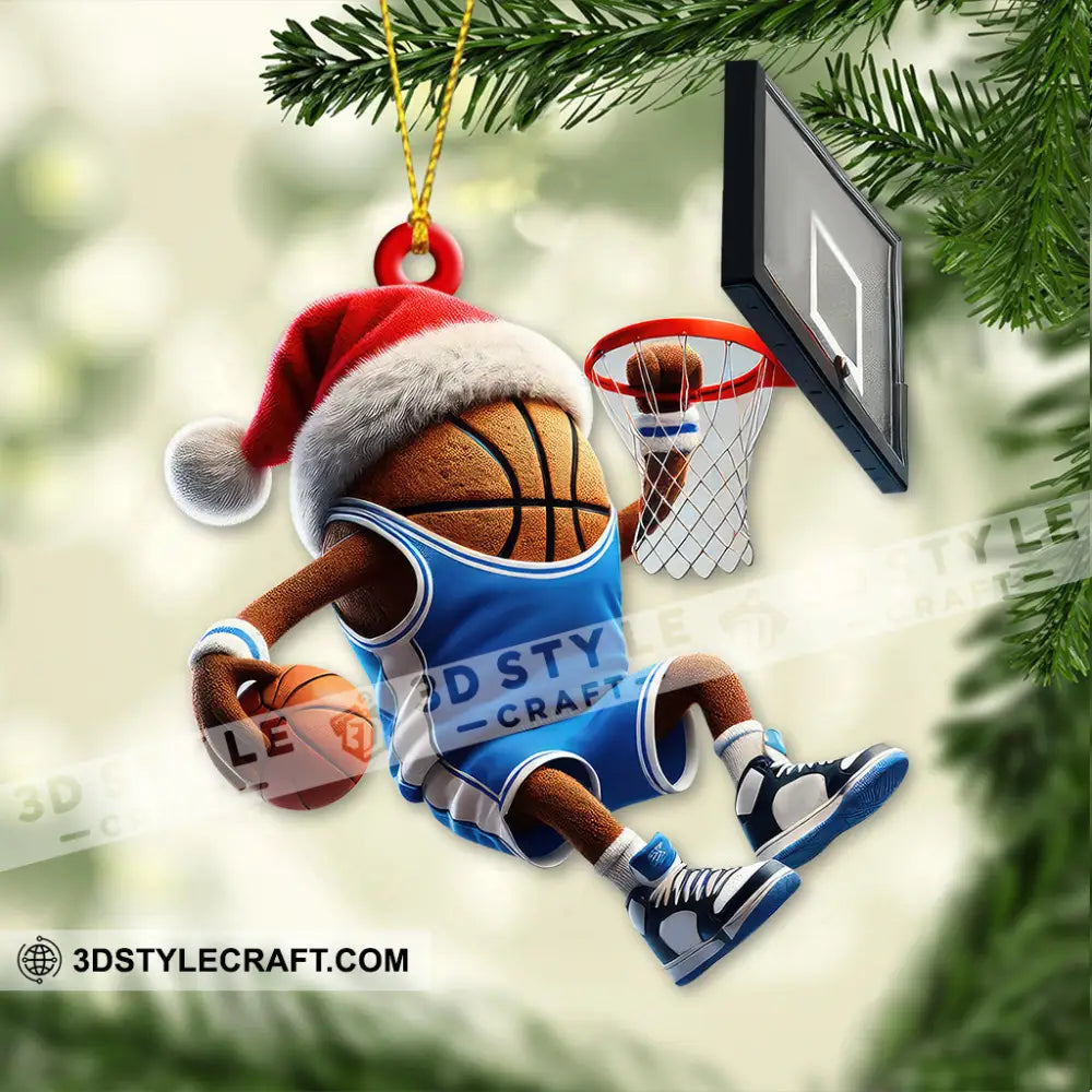 Custom Name And Number Basketball Ornament Team Christmas Gift 3.54’’ / 1