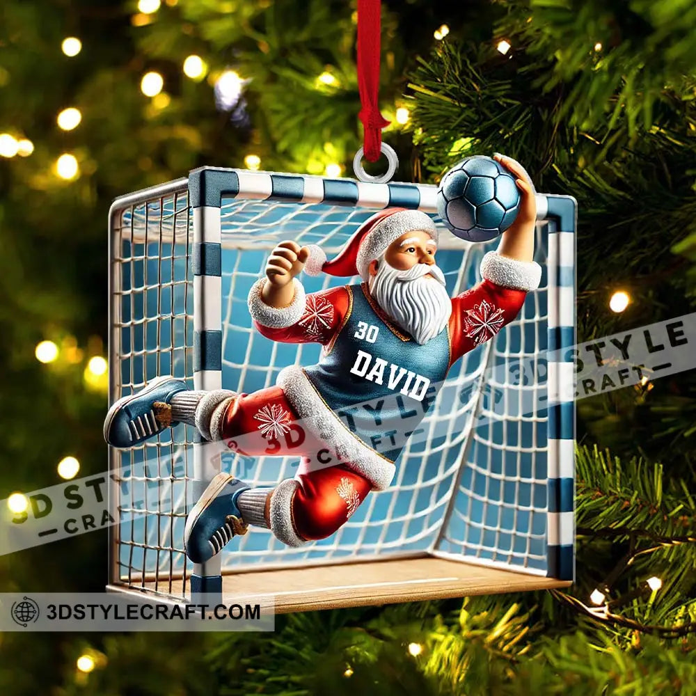 Custom Name And Number Soccer Ornament Christmas Gift