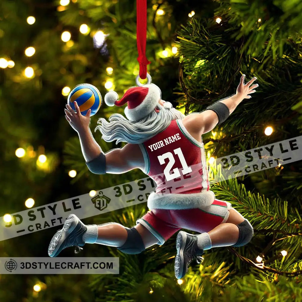 Custom Name And Number Basketball Ornament Christmas Gift For Lover